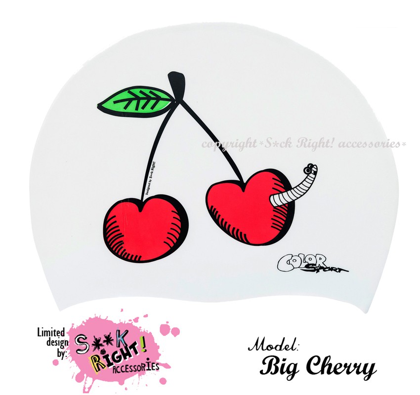 Úszósapka Mintás Limited Design Felnőtt "Big Cherry"
