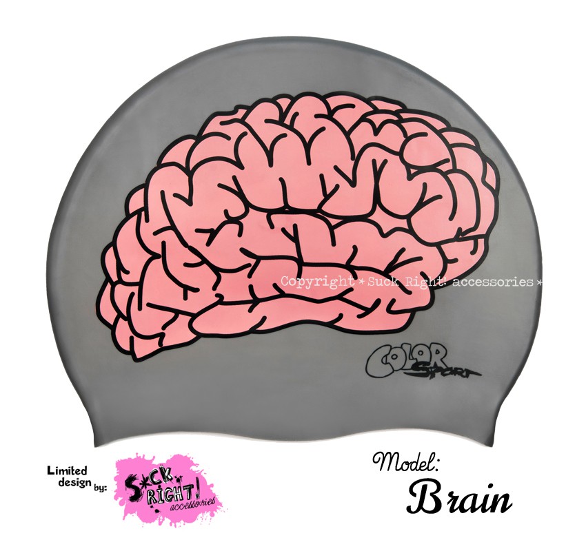 Úszósapka Mintás Limited Design Felnőtt "Brain"