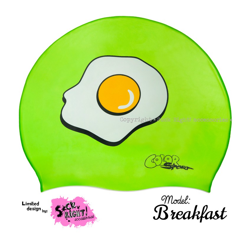 Úszósapka Mintás Limited Design Felnőtt "Breakfast"