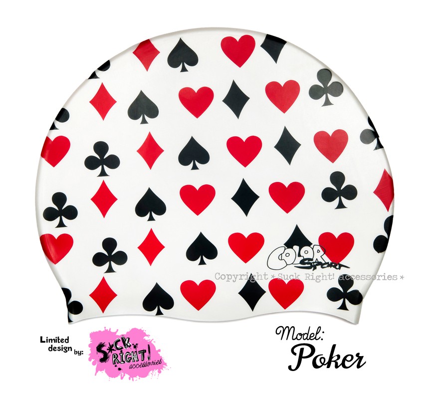 Úszósapka Mintás Limited Design Felnőtt "Poker"