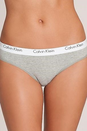 Női tanga alsó Calvin Klein Cotton Grey - 2 Pack