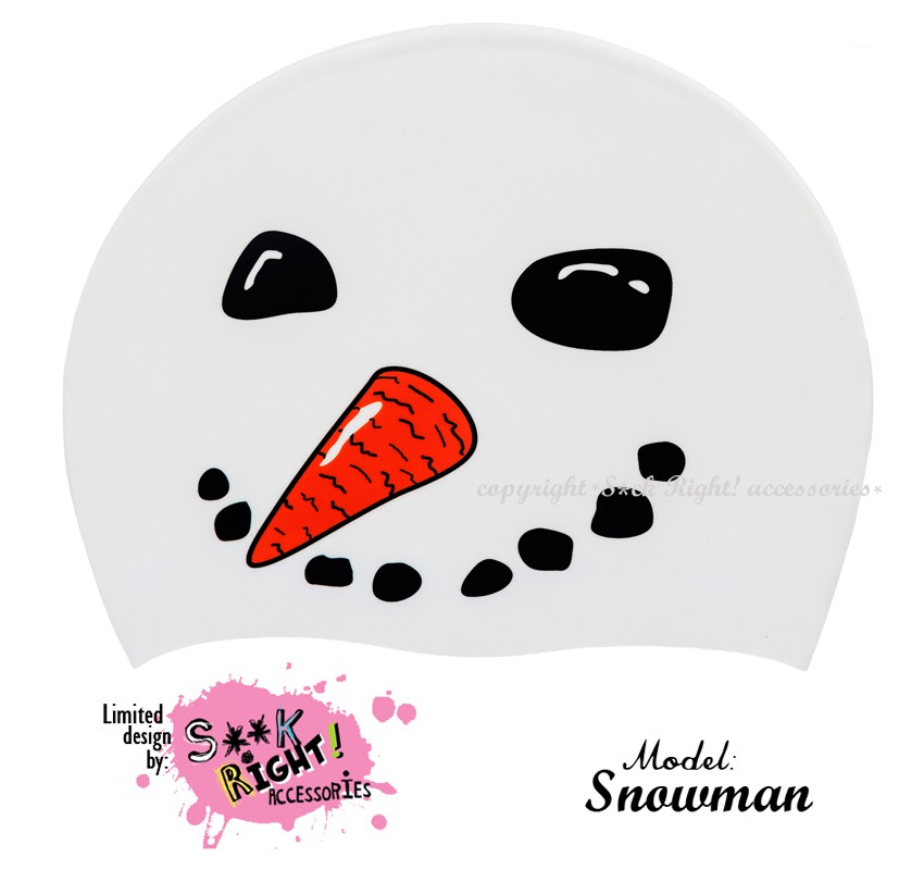 Úszósapka Mintás Limited Design Felnőtt "Snowman"