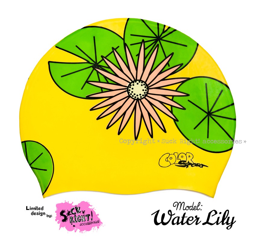 Úszósapka Mintás Limited Design Felnőtt "Water Lily"