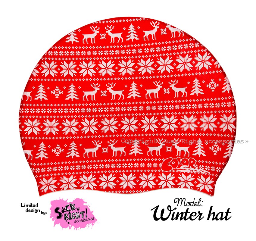 Úszósapka Mintás Limited Design Felnőtt "Winter hat"