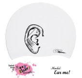 Úszósapka Mintás Limited Design Felnőtt "Ear Me! White"